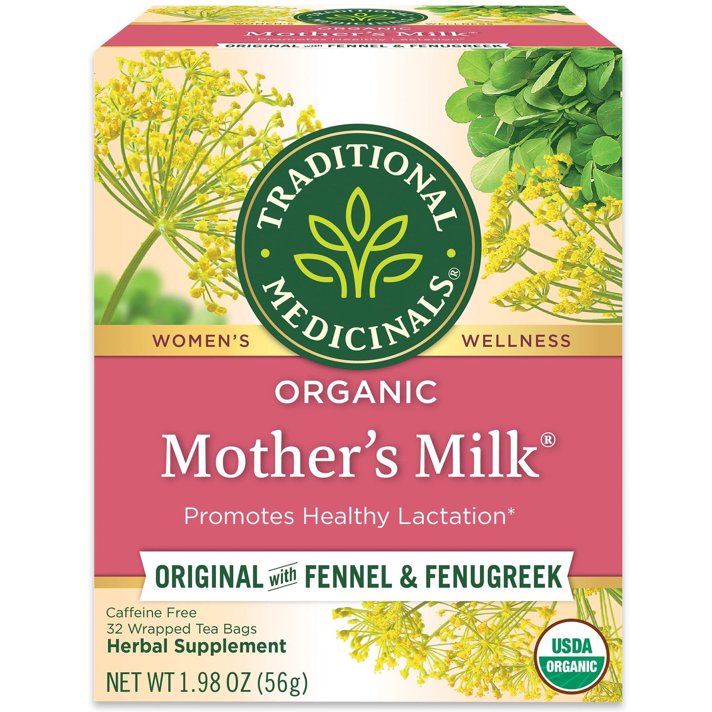 Traditional Medicinals Tea, Organic Healthy Cycle, Supports Healthy Menstrual Cycles, Includes Spearmint,16 Tea Bags - Nirvana Guru