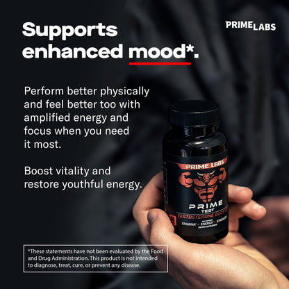 Prime Labs - Men's Testosterone Booster - Stamina, Endurance, & Strength Booster - 60 Caplets Nirvana Guru