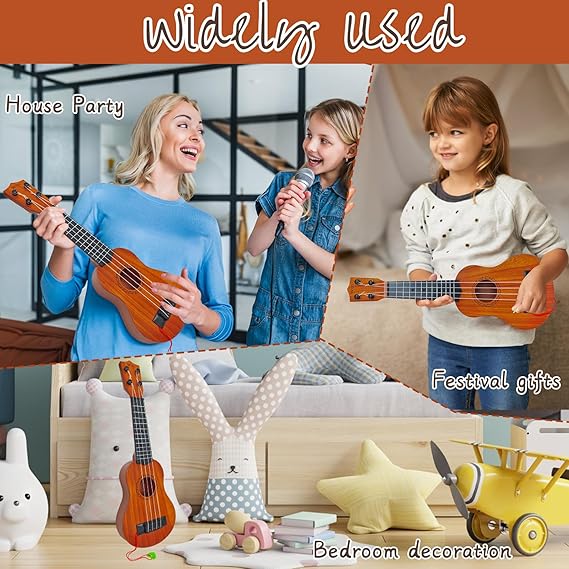 Kids Toy Ukulele Guitar,17 Inch Classical Guitar Musical Toy,4 Strings Guitar Ukulele Educational Learning Toy for Toddlers and Preschoolers nirvanaguru