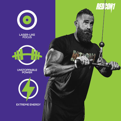 REDCON1 Total War Pre Workout Powder, Blue Lemonade - Beta Alanine + Citrulline Malate Keto Friendly Preworkout for Men & Women with 320mg of Caffeine - Fast Acting (30 Servings) Nirvana Guru