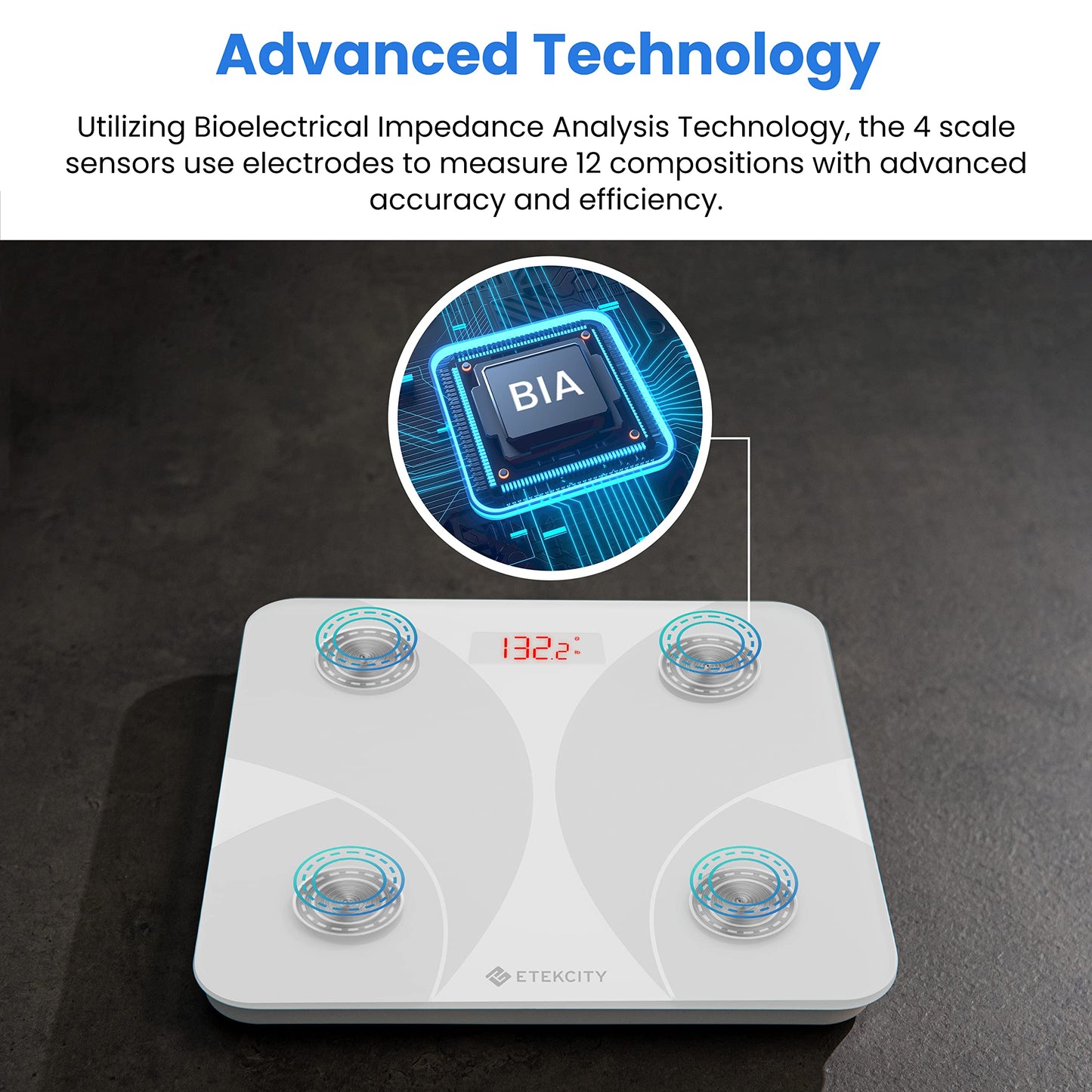 Etekcity Smart Scale for Body Weight FSA HSA Store Eligible, Bathroom Digital Weighing Scale with BMI, Body Fat, Muscle Mass, Accurate Bluetooth Home User Health Equipment Sync Apps Nirvana Guru
