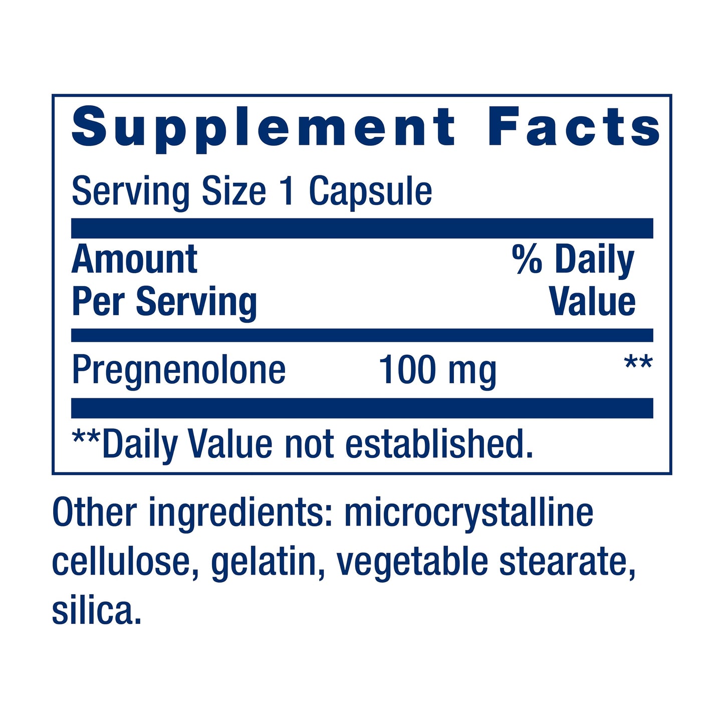 Life Extension Pregnenolone - Hormone Balance Supplement for Healthy Hormone Levels, 100 mg - Hormone Balance, Memory, Focus, Cognitive Health - Gluten-Free, Non-GMO, 100 Capsules - Nirvana Guru