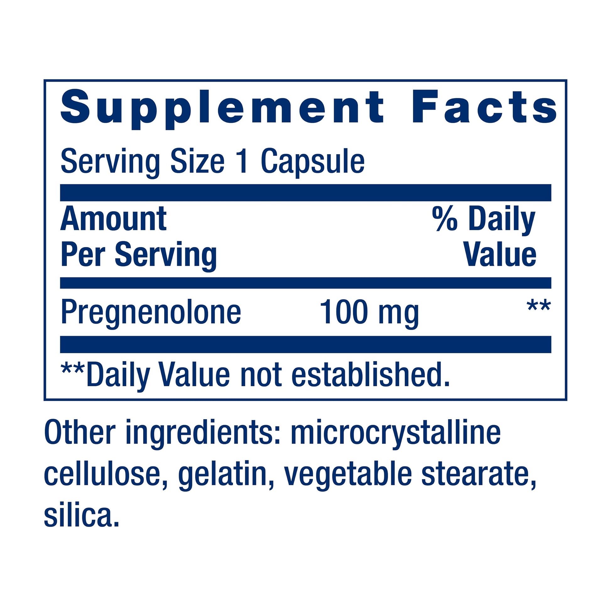 Life Extension Pregnenolone - Hormone Balance Supplement for Healthy Hormone Levels, 100 mg - Hormone Balance, Memory, Focus, Cognitive Health - Gluten-Free, Non-GMO, 100 Capsules - Nirvana Guru