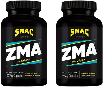 SNAC ZMA The Original Recovery & Sleep Supplement, Promotes Muscle Recovery, Immune Support & Restorative Sleep with Zinc, Magnesium & Vitamin B6 (90 Veggie Capsules) Nirvana Guru