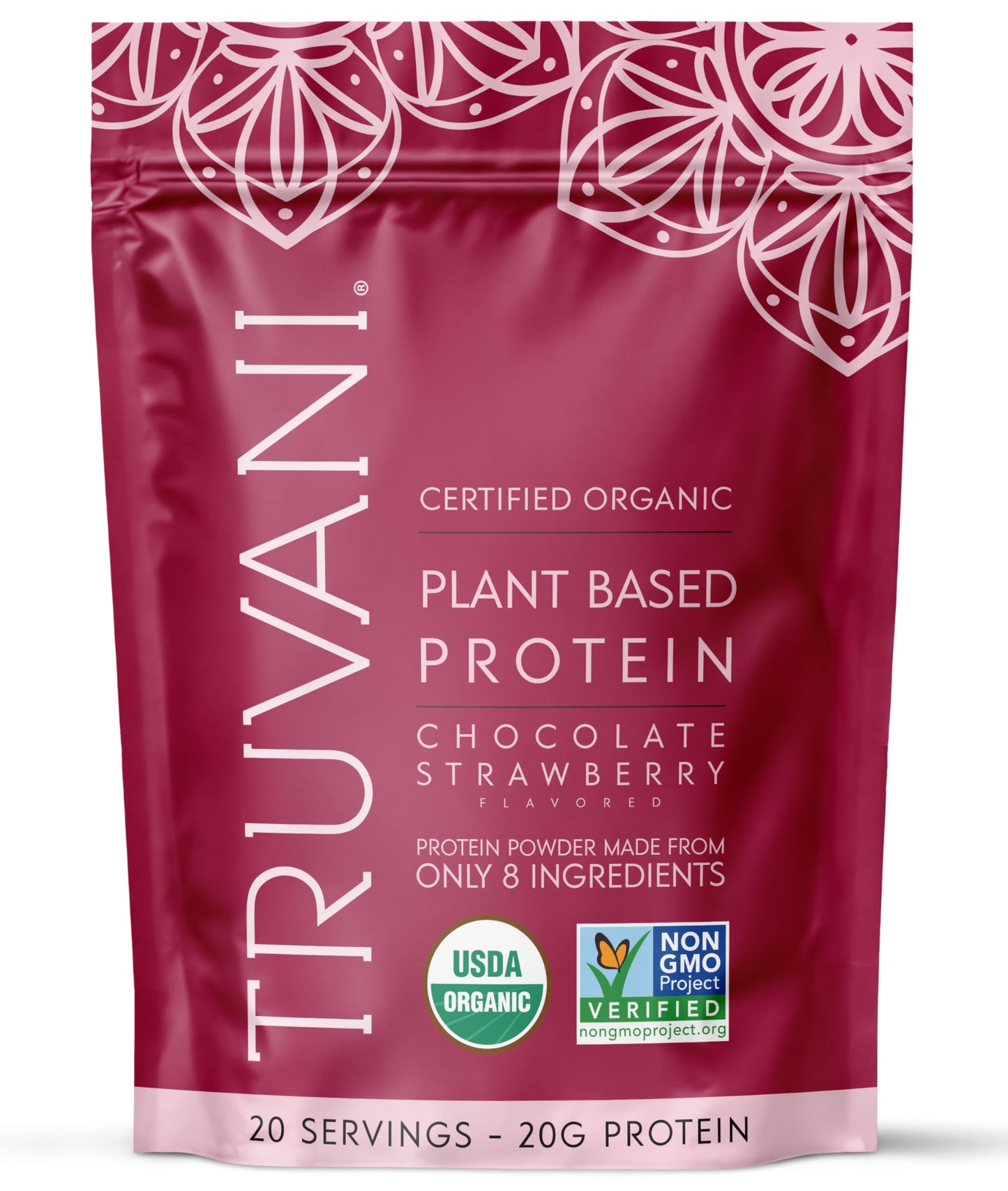 Truvani Vegan Protein Powder | Vanilla | 20g Organic Plant Based Protein | 18 Servings | Keto | Gluten & Dairy Free | Low Carb | No Added Sugar