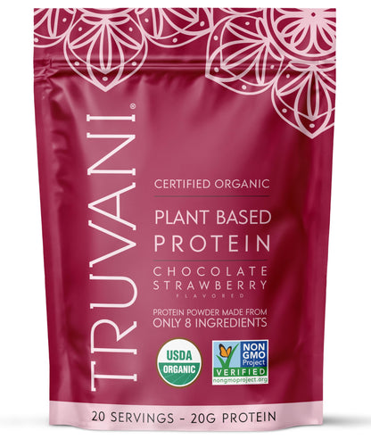 Truvani Vegan Protein Powder | Vanilla | 20g Organic Plant Based Protein | 18 Servings | Keto | Gluten & Dairy Free | Low Carb | No Added Sugar