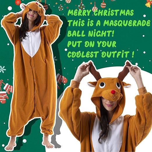 Beauty Shine Unisex Adult Onesie One Piece Pajamas Cosplay Cartoon Costume Halloween Christmas Sleepwear Jumpsuit Homewear nirvanaguru