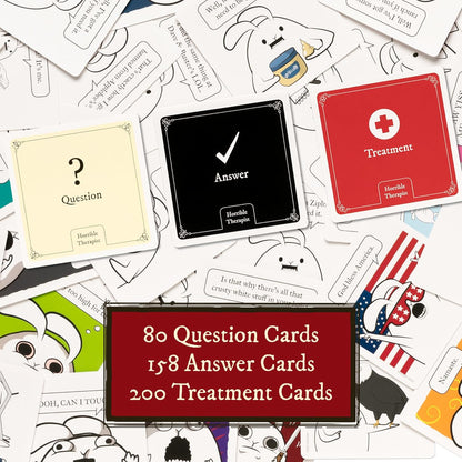 Horrible Therapist: Extra Horrible Edition by Exploding Kittens - A Card Game for 3-8 Players, Ages 17+ - Adult Party Game for Family Night Nirvana Guru