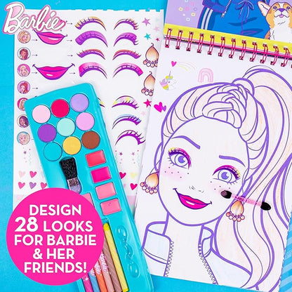 Horizon Group USA Barbie Magazine - Create Hair & Makeup Looks with 130+ Stencils, 180+ Stickers, Crayons & Pretend Makeup nirvanaguru