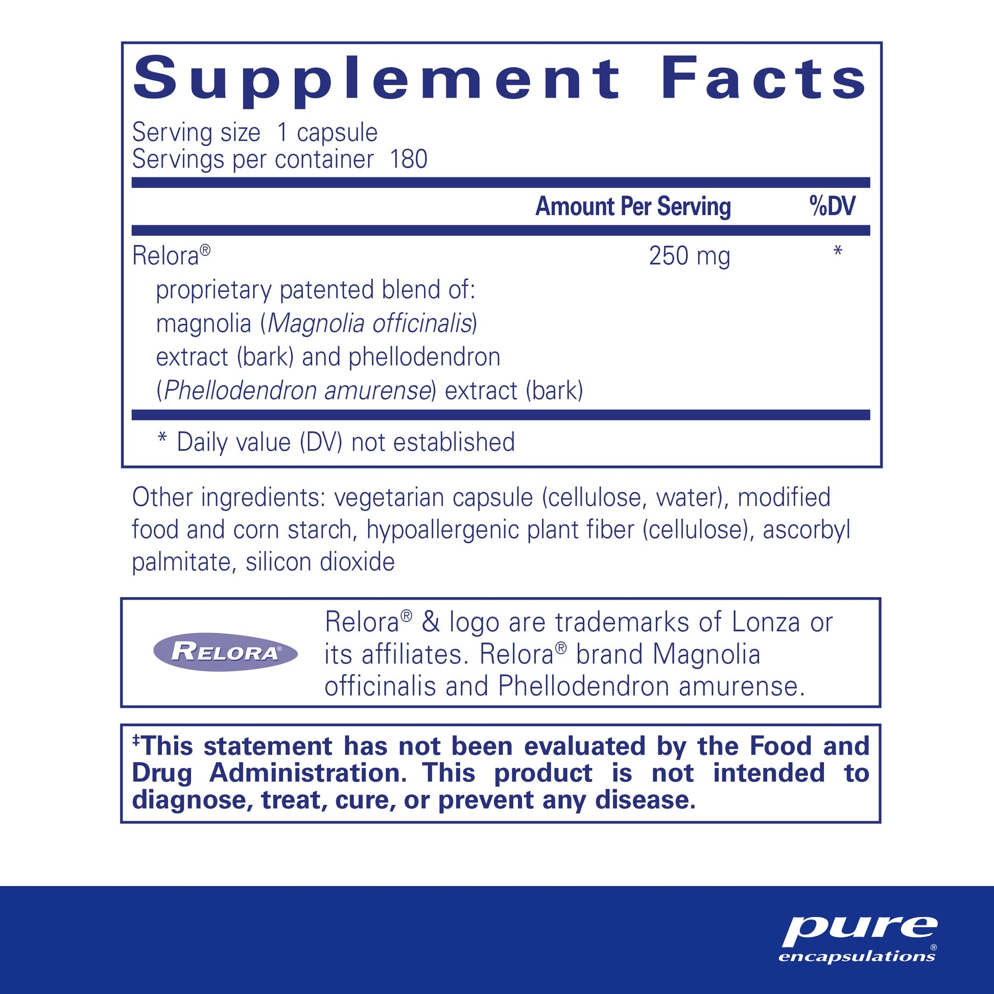 Pure Encapsulations Relora | Hypoallergenic Supplement Promotes Healthy Cortisol and DHEA Production and Moderates Occasional Stress | 60 Capsules - Nirvana Guru