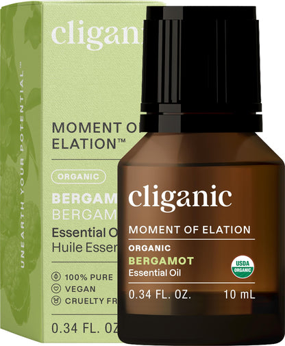 Cliganic Organic Lavender Essential Oil - 100% Pure Natural Undiluted, for Aromatherapy Diffuser | Non-GMO Verified (Packaging May Vary)