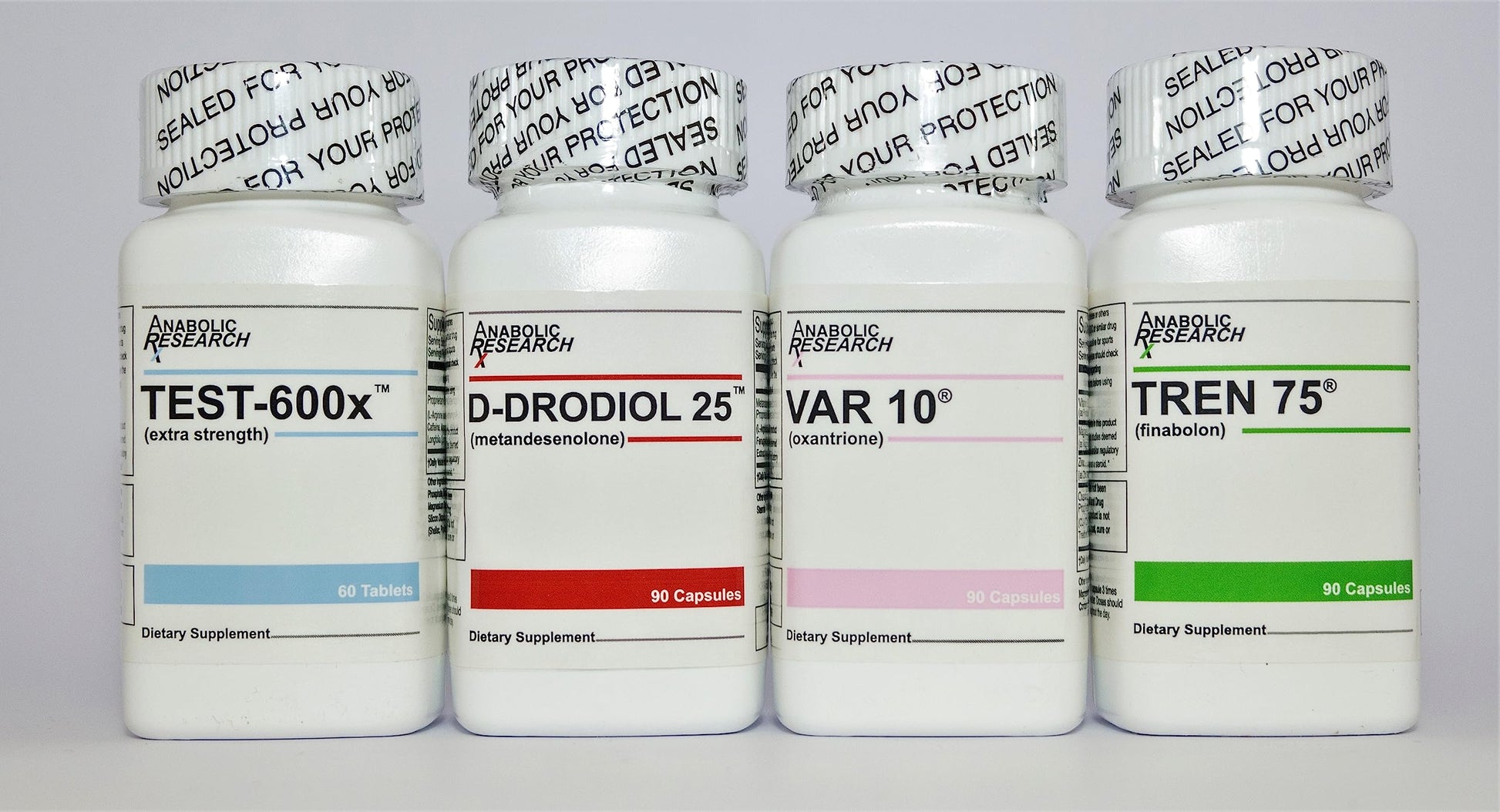 Strength Stack (Test Support System) - Test-600x, D-dodriol 25, VAR 10, Tren 75-1 Month Supply Nirvana Guru