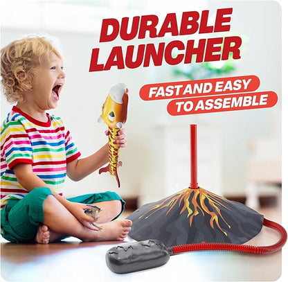 Dinosaur Toy Rocket Launcher for Kids - Toys for Kids 3-5 5-7 4-6 - Outdoor Toys for Kid Ages 4-8 - 3 4 Year Old Boy Birthday Gift - Gifts for Boys Age 3 4 5 6 Years - Outside Toy for Toddlers nirvanaguru