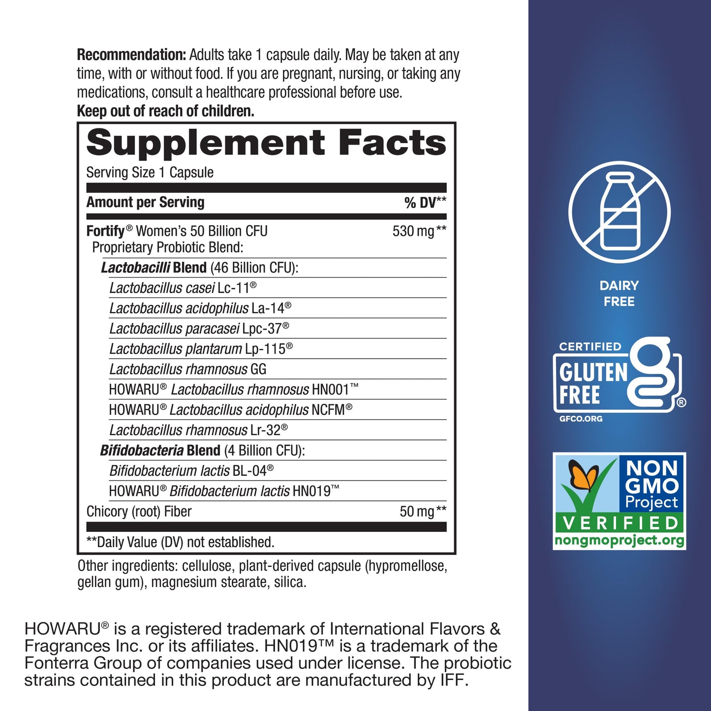 Nature's Way Women's Extra Strength** Fortify Probiotic, 50 Billion Live Cultures, Supports Digestive, Vaginal, & Immune Health*, Plant-Based Prebiotic Fiber, Non-GMO, 30 Capsules (Packaging May Vary) - Nirvana Guru