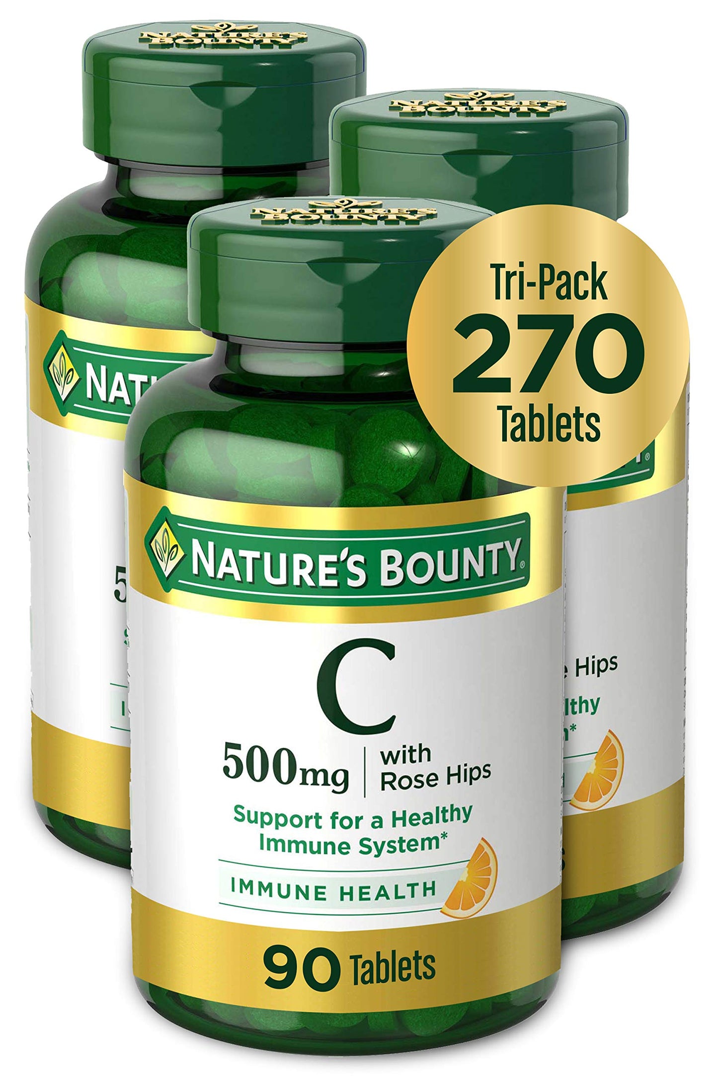 Nature's Bounty Vitamin C, Supports a Healthy Immune System, Vitamin Supplement, 500mg, 250 Tablets Nirvana Guru