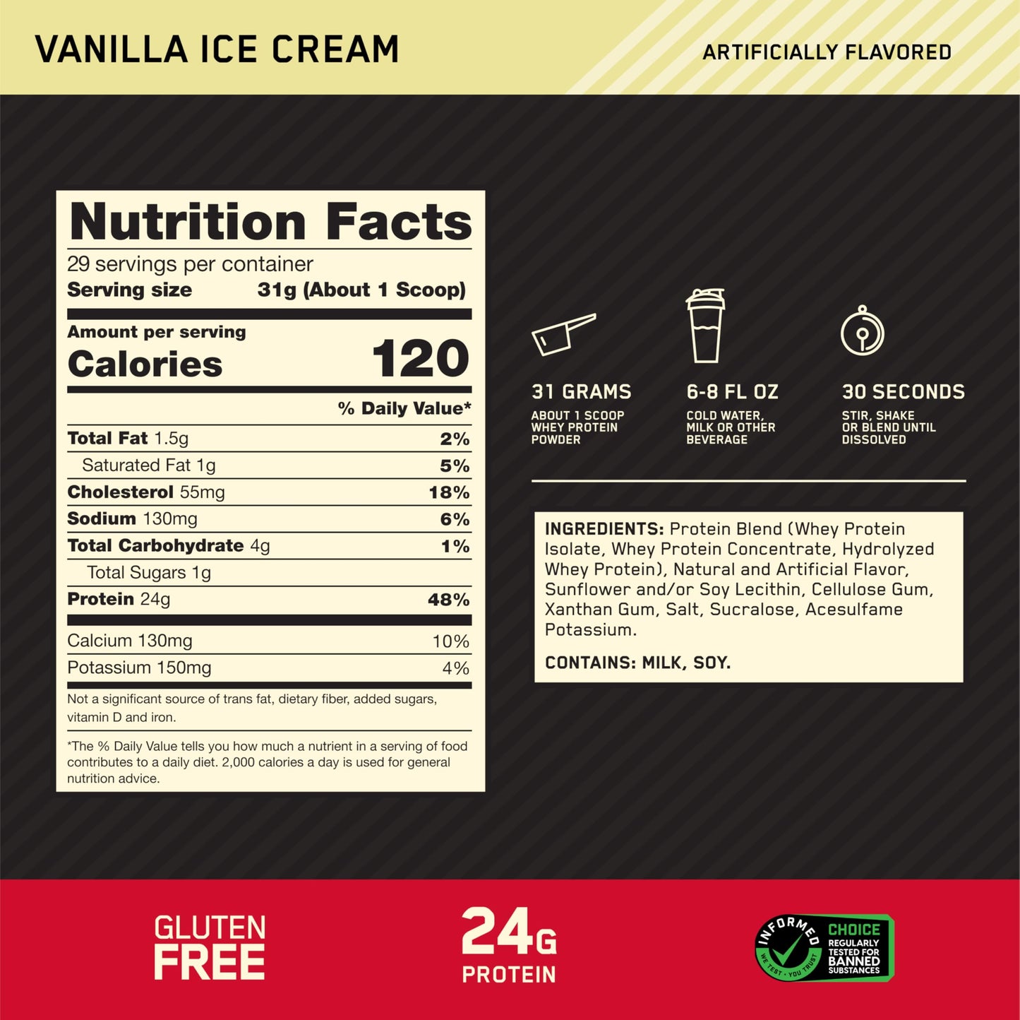 Optimum Nutrition Gold Standard 100% Whey Protein Powder, Double Rich Chocolate, 2 Pound (Packaging May Vary) - Nirvana Guru