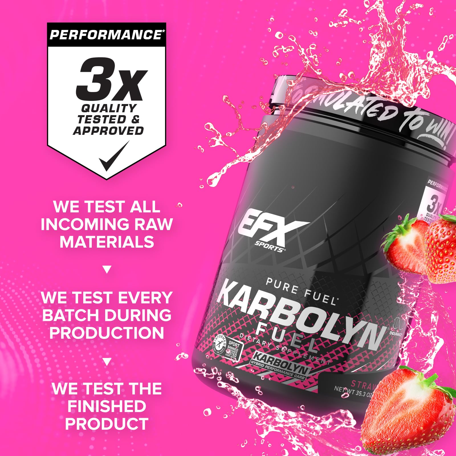 EFX Sports Karbolyn Fuel | Fast-Absorbing Carbohydrate Powder | Carb Load, Sustained Energy, Quick Recovery | Stimulant Free | 39 Servings (Neutral) Nirvana Guru