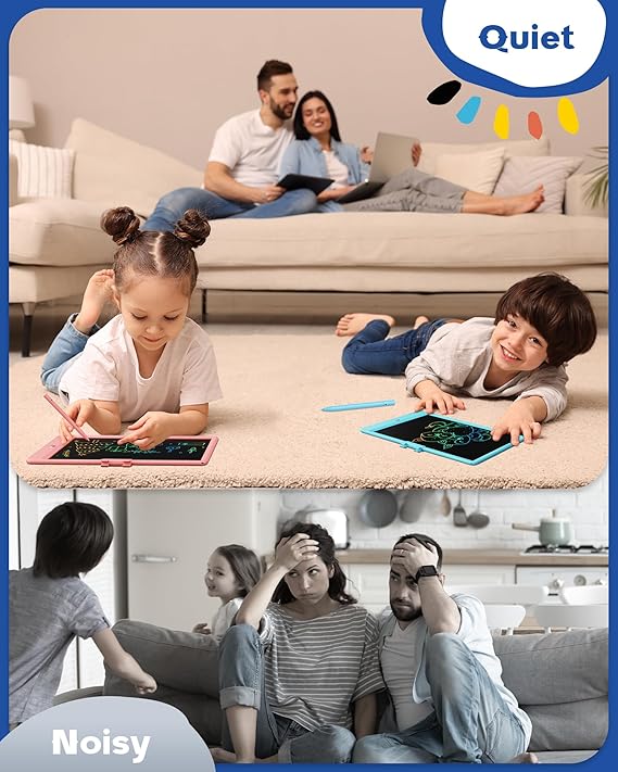 Bravokids Toys for 3-6 Years Old Girls Boys, LCD Writing Tablet 10 Inch Doodle Board, Electronic Drawing Pads, Educational Birthday Gift for 3 4 5 6 7 8 Years Old Kids Toddler (Blue) nirvanaguru