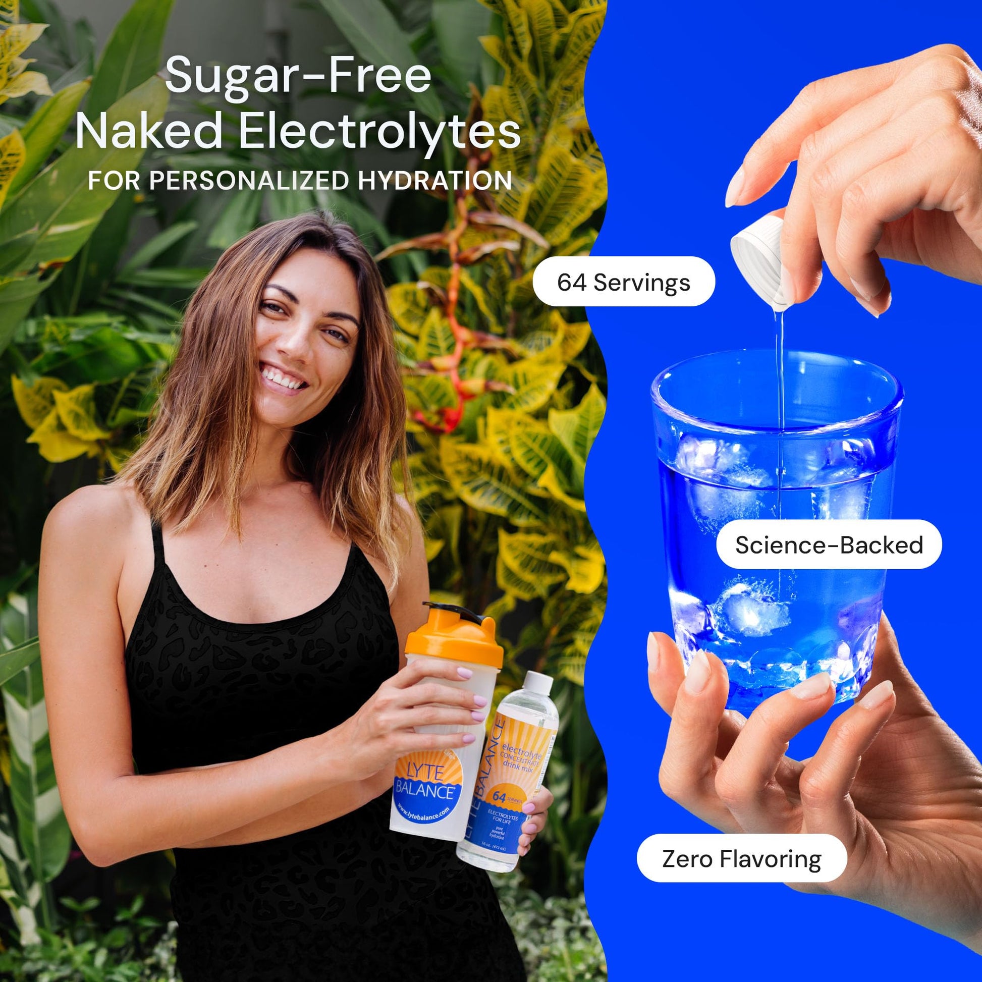 Electrolye Concentrate | Liquid Electrolytes Drink Mix w/Sodium, Potassium & Magnesium | Daily Hydration, Muscle Recovery, Immune Support, Rehydration | Keto, No Sugar (64 Servings) Nirvana Guru
