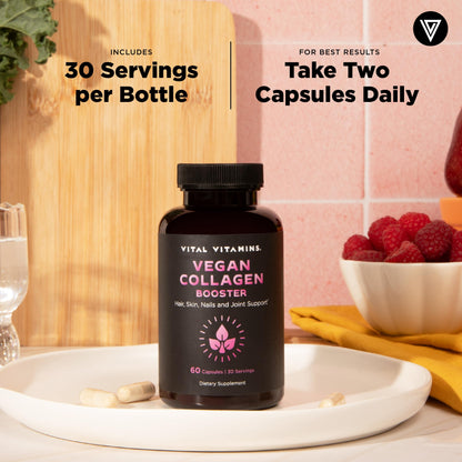 Vital Vitamins Multi Collagen for Women & Men - Type I, II, III, V, X - Grass Fed, Non-GMO - 150 Capsules