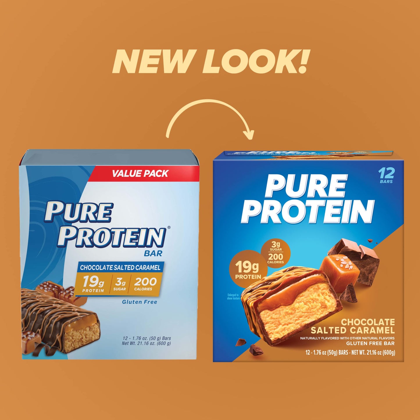 Pure Protein Bars, High Protein, Nutritious Snacks to Support Energy, Low Sugar, Gluten Free, Chocolate Deluxe, 1.76 oz., 12 Count(Pack of 1) (Packaging may vary)