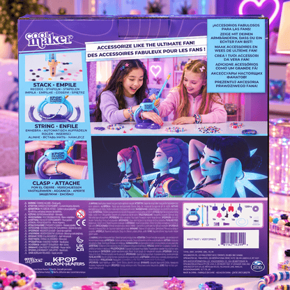 Cool Maker KPop Demon Hunters Bracelet Maker Set with 1200 Beads – 2-Pack Combo, Ages 7+