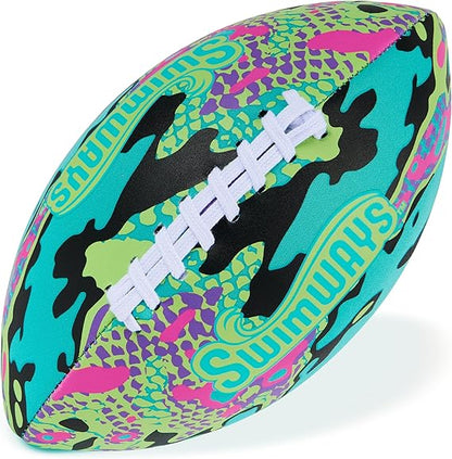 SwimWays Hydro Waterproof Football – 9.25” Pool Toy for Kids & Adults | Floating Football for Swimming Pool Games, Beach, Lake & Outdoor Water Play (Green) nirvanaguru