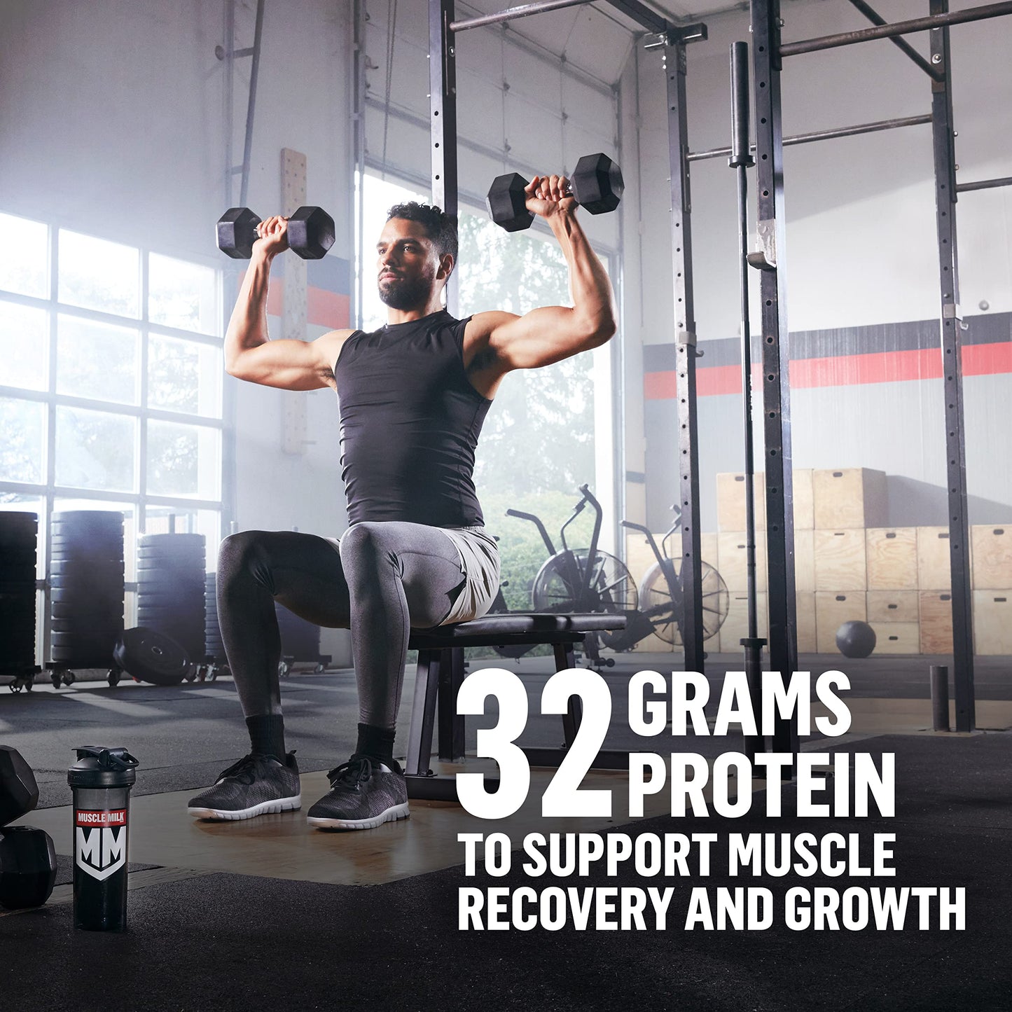 Muscle Milk Genuine Protein Powder, Chocolate, 1.93 Pounds, 13 Servings, 32g Protein, 2g Sugar, Calcium, Vitamins A, C & D, NSF Certified for Sport, Energizing Snack, Packaging May Vary Nirvana Guru