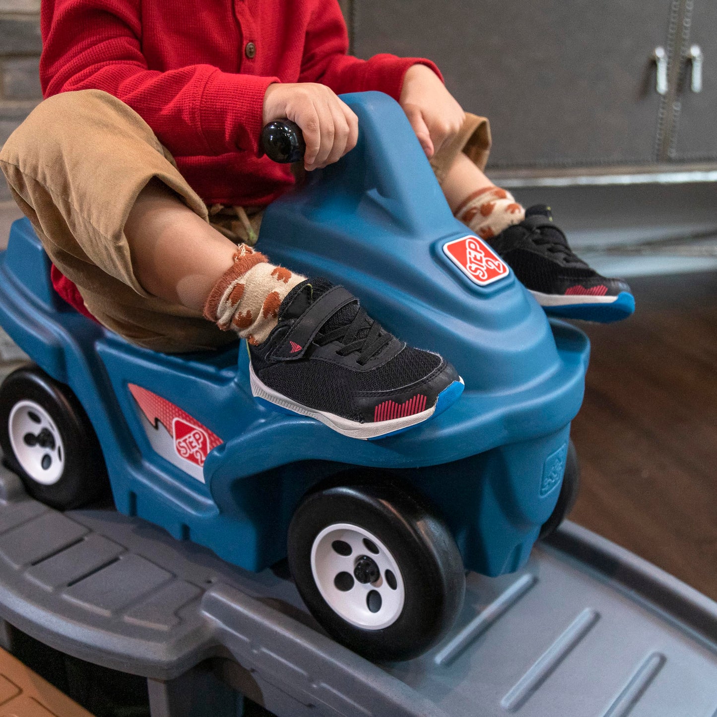 Step2 Up & Down Roller Coaster Kids Ride On Toy, Push Car, Indoor/Outdoor Playset, Made of Durable Plastic, Max Weight 50 lbs., For Toddlers 2-5 Years Old, Multicolor Nirvana Guru