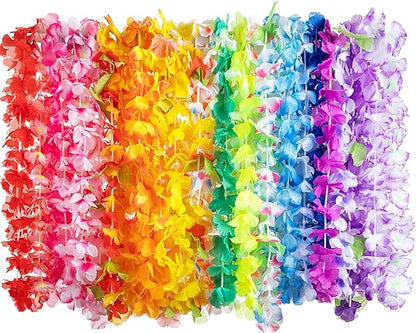 Joyin Toy 36 Counts Hawaiian Leis Bulk, Tropical Flower Lei Hawaiian Lei Beach Hawaii Luau Party Favors Decoration Birthday Party Supplies(3 Dozen) nirvanaguru