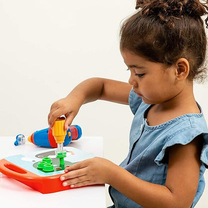 Educational Insights Design & Drill ABCs & 123s - Construction Toys & Toddler Tools, Kids Tool Set with Real Electric Drill Toy, Preschool Learning Activities, Building Kits and Gifts for Ages 3+ nirvanaguru