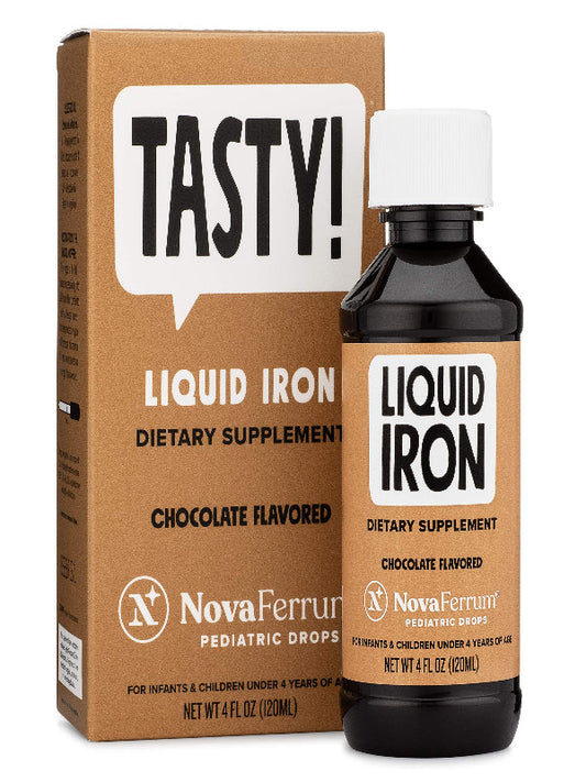 NovaFerrum Yummy | Pediatric Drops Liquid Iron Supplement for Infants and Toddlers | Liquid Iron for Kids | 15mg of Iron Per 1mL Dose | Ages 4 & Under | Gluten Free Certified | Sugar-Free | Raspberry Nirvana Guru