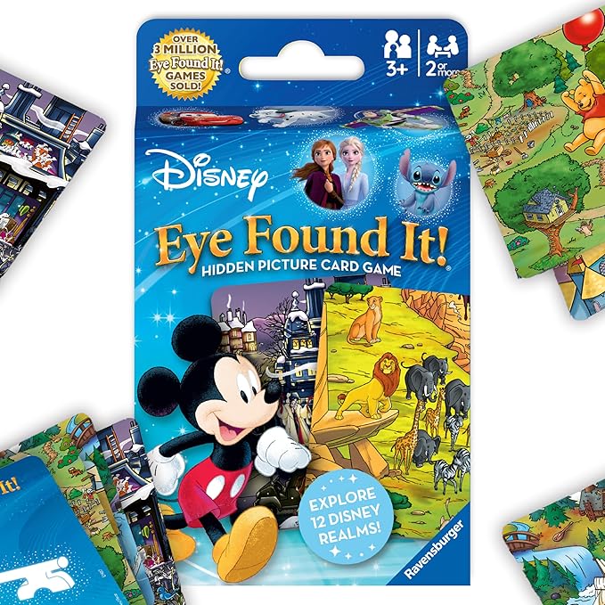 Ravensburger Eye Found It! World of Disney Card Game - Fun and Educational Spot It for Toddlers, Preschoolers, Boy and Girls Ages 3-8 - Family-Friendly for Endless Fun nirvanaguru