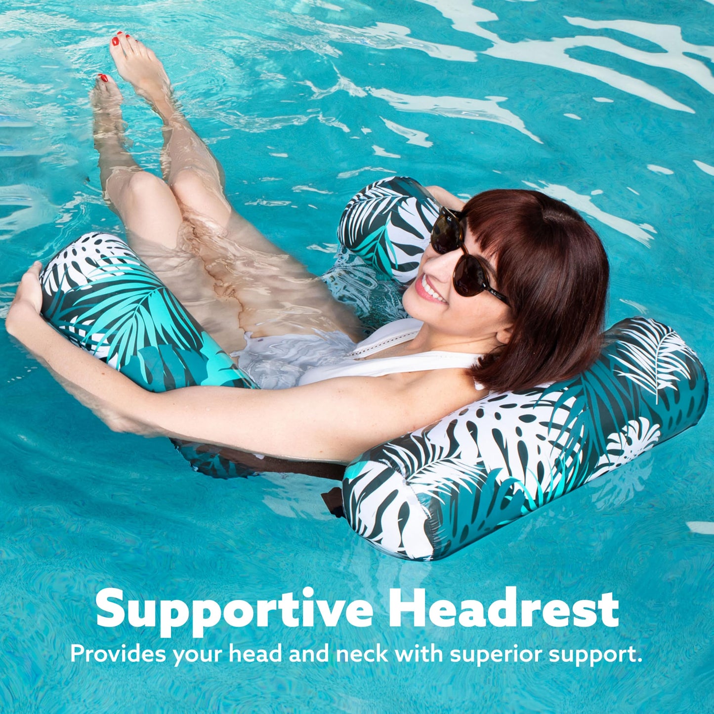 SLOOSH Inflatable Pool Floats Adult,2 Packs Floating Lounge Chairs,Blow up Pool Noodles for Adult Heavy Duty,Floating Chair for Party Summer Water Beach Lake Fun Nirvana Guru