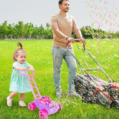 ArtCreativity Bubble Lawn Mower for Toddlers 1-3, Kids Bubble Machine for 1-Year-Old Girl Gifts, Summer Outdoor Push Gardening Toys for Kids Age 1 2 3+ Halloween Birthday Gifts for Preschool Girls Nirvana Guru