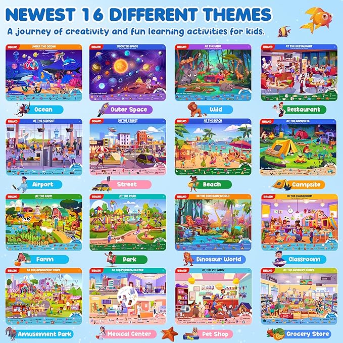 Search and Find Activity Books for Kids Ages 3-5, Toddler Travel Games Toys for Car Airplane, Road Trip Activities for Kids Games 4-8, Preschool Learning Activities, Educational Seek Birthday Gifts nirvanaguru