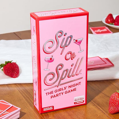 WHAT DO YOU MEME? Sip or Spill by Buzzed, Fun Social Drinking Games for Adults, The Ultimate Bachelorette Party Games and Card Games, Includes 300 Cards and Instructions. nirvanaguru