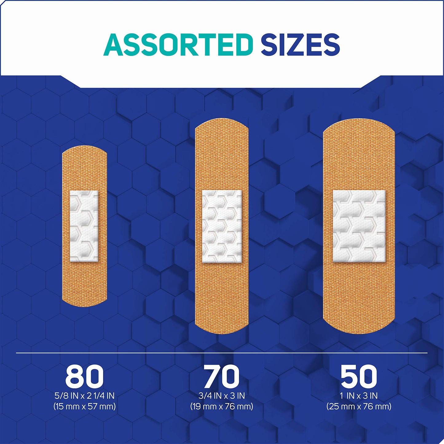 Care Science Fabric Adhesive Bandages, 200 ct Bulk Assorted Sizes | FSA HSA Eligible | Flexible + Breathable Protection for First Aid and Wound Care