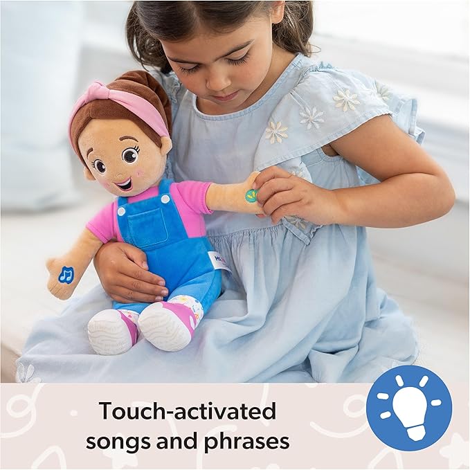 Speak & Sing Doll 16” Tall Interactive Toy with 4 Songs & 16+ Phrases, Toddler Toys for Girls & Boys Ages 6 Months to 3+ Years nirvanaguru