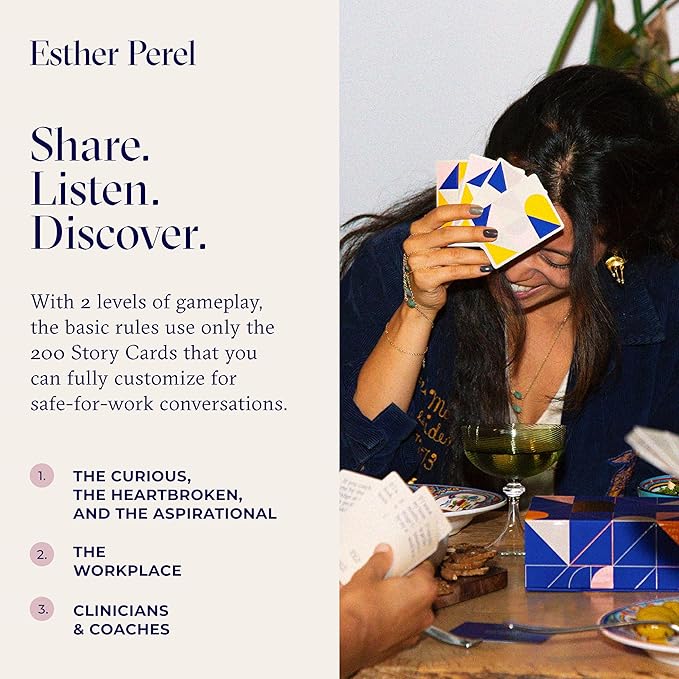 ESTHER PEREL Where Should We Begin? A Game of Stories - Conversation Cards for Couples & Friends - Interactive Couples Game with 200 Prompt Cards - 2-6 Player - Card Games for Couples & Date Night Nirvana Guru