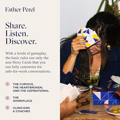 ESTHER PEREL Where Should We Begin? A Game of Stories - Conversation Cards for Couples & Friends - Interactive Couples Game with 200 Prompt Cards - 2-6 Player - Card Games for Couples & Date Night Nirvana Guru