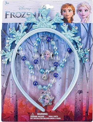 LUV HER Frozen Princess Dress Up Accessory Set - Jewelry Set - Princess Elsa Tiara Set - Giftable Box - Birthday Gifts For Girls - Holidays Gift - Girl Toys Dress Up Kit - Ages 3+ nirvanaguru