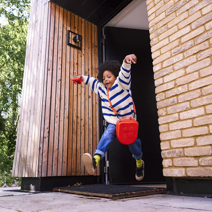 Yoto Mini (2024 Edition) + Make Your Own Card – Kids Screen-Free Bluetooth Audio Player, All-in-1 Travel Device Plays Stories Music Podcast Radio Ok-to-Wake Clock, Use as Speaker or with Headphones Nirvana Guru