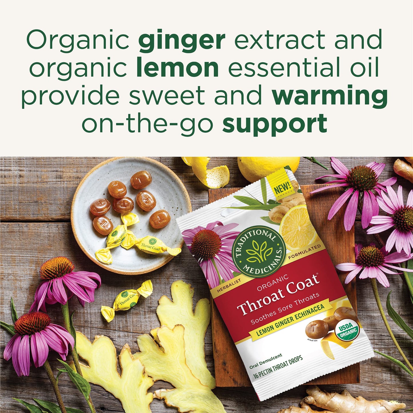 Traditional Medicinals Lozenges, Organic Morning Ease Lemon Ginger, Relieves Nausea & Morning Sickness Associated w/Normal Pregnancy, 30 Individually Wrapped Lozenges - Nirvana Guru