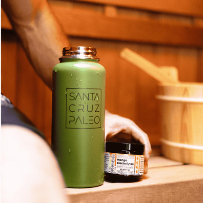 Santa Cruz Paleo Electrolyte Powder, Lemonade Flavor, Sugar Free Hydration Drink Mix with Himalayan Pink Salt, Sea Salt, Magnesium Glycinate, Potassium Chloride, Sweetened with Stevia, 30 Servings
