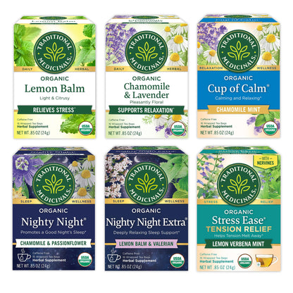 Traditional Medicinals Organic Nighty Night Extra Tea With Valerian Root for Relaxation, 16 Tea Bags (Pack of 1) - Nirvana Guru