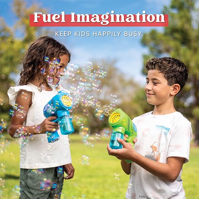JOYIN 2 Kids Bubble Gun with 2 Bottles Refill Solution, Bubble Machine Gun for Toddlers 1-3 Kids 4-8, Party Favors, Summer Toy, Outdoors, Easter, Birthday Gift nirvanaguru
