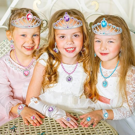 Princess Dress Up Toys & Jewelry Boutique,Girl Role Play Gifts,Kids Toys for 3-6 Years Girl Toddler B-Day Party Favors Nirvana Guru