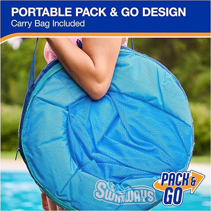 SwimWays Spring Float Premium Hammock Pool Lounger, Inflatable Pool Floats Adult with Fast Inflation for Ages 15 & Up, Sky Blue nirvanaguru