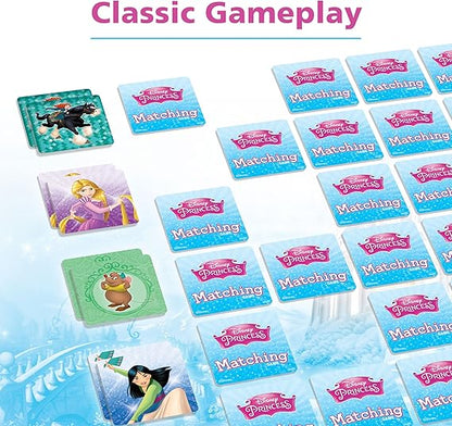 Wonder Forge Disney Princess Matching Game – Fun Memory Game for Kids Ages 3 and Up – Toddler Learning Toy Featuring Belle, Ariel, and Elsa and more Disney Princesses - Packaging May Vary nirvanaguru